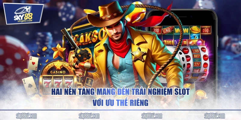 Hai nền tảng mang đến trải nghiệm slot với ưu thế riêng
